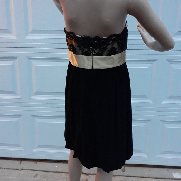 Jessica McClintock junior black/gold party dress - Picture 5 of 5
